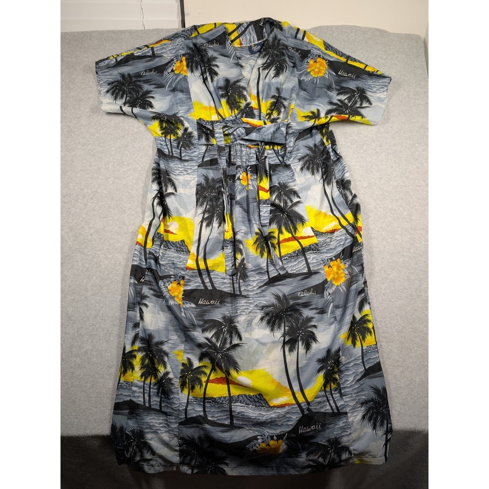 Royal Creations Women Dress One‎ Size Caftan Muumuu Hawaiian Belted Island Maxi